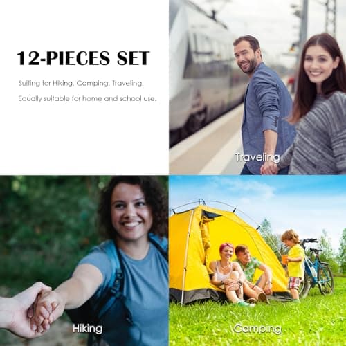 EasyHonor Travel Toothbrush Bulk, Folding Toothbrush with Medium Soft bristles, for Hiking, Camping, Traveling, School, and Home Supplies. (12 Pcs) — view 6