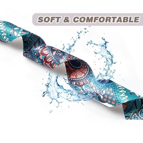Avavani Green Mandala Yoga Mat Strap, 170cm Adjustable Carrying Sling — view 4