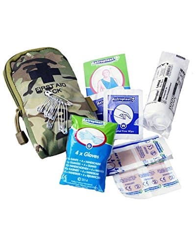 Military Forces Tactical First Aid Kit BTP Camouflage - Military Personnel Cadets D of E Expedition Camping Hiking Trekking