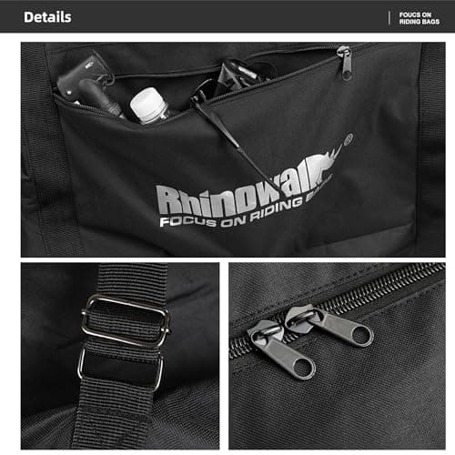 Rhinowalk Bike Transport Bag for 29 Inch Wheel Size Mountain Road Bikes - Waterproof Bicycle Travel Case Foldable Carrier Bag for Train Air Travel (29inch-Black) — view 6
