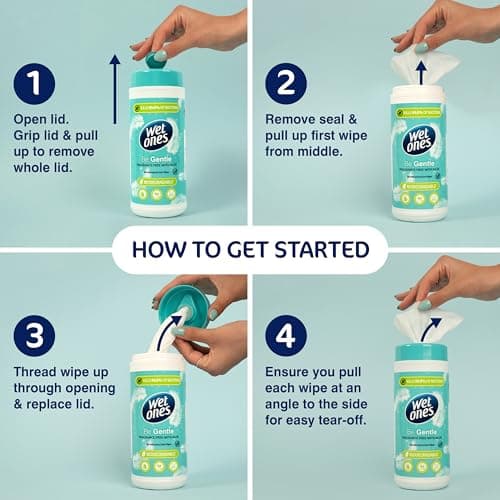 Wet Ones Be Gentle Canisters - Antibacterial Hand Wipes - 200 Wipes — view 6