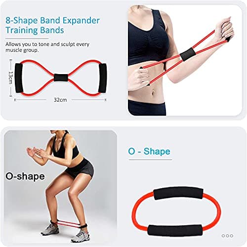 DSL Resistance Bands Set, 14 Piece Home Gym Kit Up to 100lbs — view 4