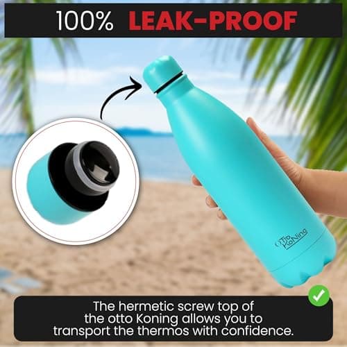 OTTO KONING Stainless Steel Water Bottle 1L Vacuum Insulated Leak-Proof — view 4
