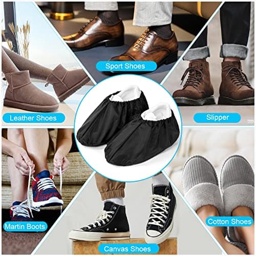 flintronic 4 Pairs Reusable Overshoes, Waterproof Non-Slip ShoeCovers, Shoe Covers Suitable for Keeping Floor/Carpet Clean and Tidy, Thickened Dustproof Overshoes — view 6