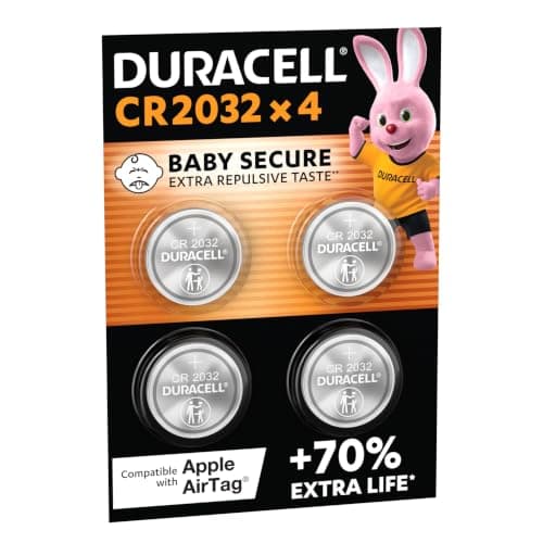 DURACELL 2032 Lithium Coin Batteries (4 Pack) 3V, CR2032