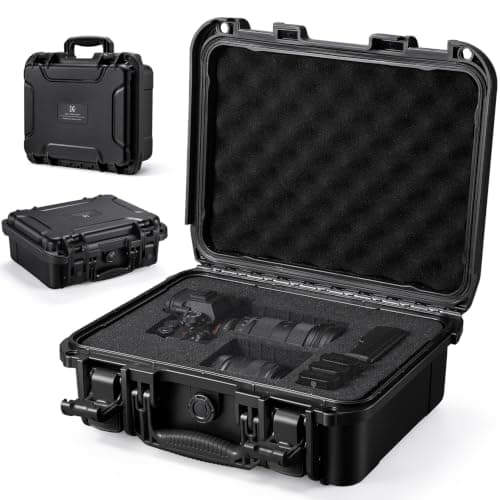 K&F CONCEPT Waterproof Hard Case, IP67 Portable Protective Case Camera Case
