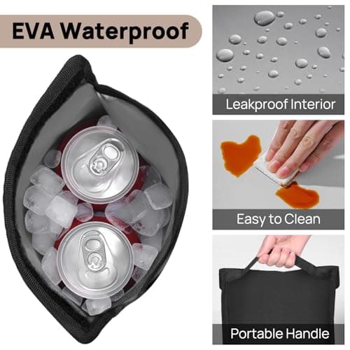 TUDEQU Insulated Wine Bag Leakproof | Cooler for Wine Travel | Wine Carrier 2 Bottle |Insulated Sleeve for 2L Water Bladder — view 5