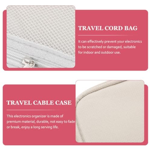 Travel Electronics Cable Organizer Bag for Charger and Earphone — view 3