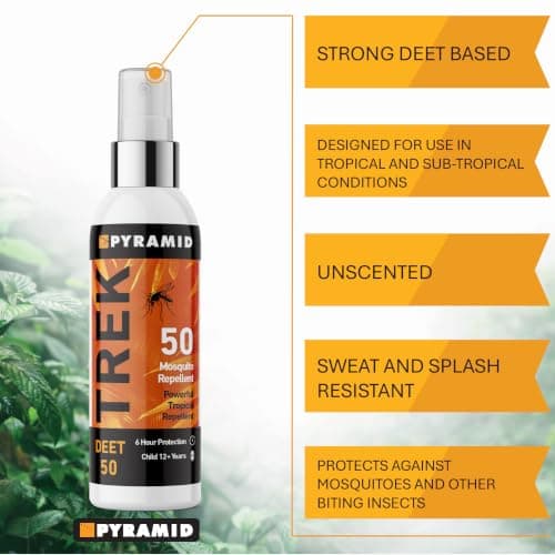 Pyramid Trek 50 Mosquito & Insect Repellent 50% DEET 6 Hr Protection 100ml — view 2