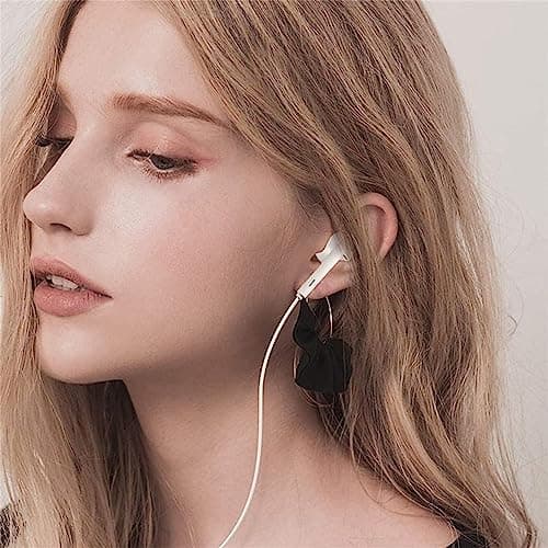 DAIKAJIE 2 Pack Wired Earbuds 3.5mm,Ultra Clear Calls & No Noise Headphones Earbuds Wired, in-Ear Earphones with Mic Compatible with iPhone/iPad/Android/Laptop/PC (White) — view 6