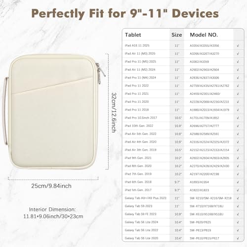 MoKo 9-11 Inch Tablet Sleeve Bag with Carry Handle — view 2