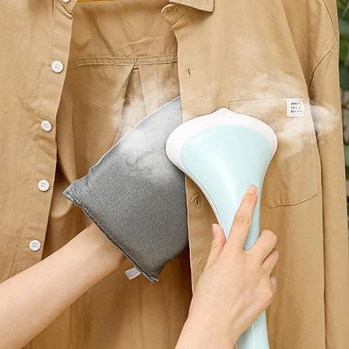 Travel Glove Ironing Board, Garment Steamer Ironing Gloves Portable Steamer Gloves Handheld Iron Board Anti-Steam Mitt for Home & Kitchen Standing Hanging Handheld Garment Accessories, Heat Resistant — view 6