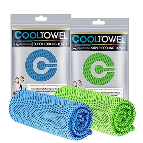 YORFULL Cooling Towels for Neck,Quick Drying Ice Towel Instant Cooling Relief,Soft Breathable Chilly Towel for Gym,Golf,Yoga,Camping,Running, Workout,and More Activities Blue