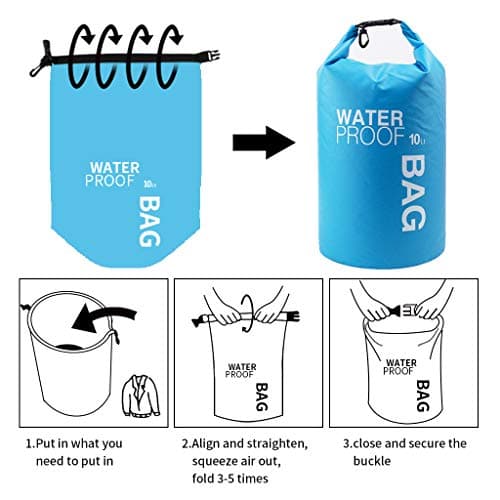 Uncle Paul Boat Dry Bags Blue 5L Outdoor Drifting Boating Fishing — view 3