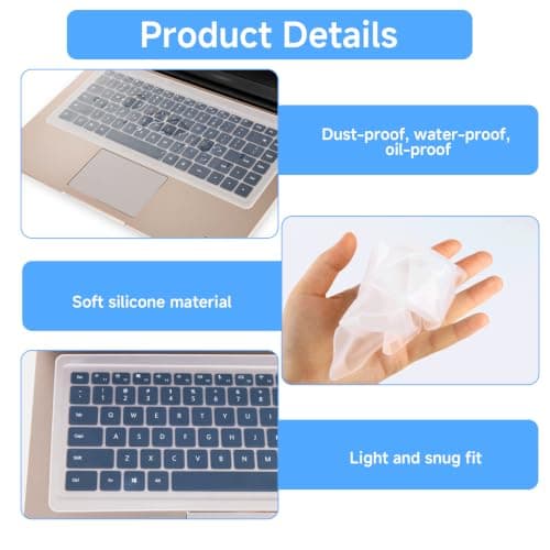 2 Pack Laptop Keyboard Covers Universal for 13-14 Inch Laptop Computer — view 3