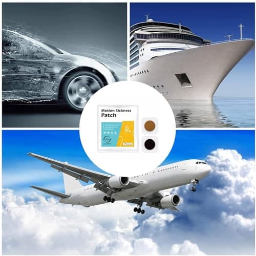 20 Count Motion Sickness Patch for Car and Boat Rides, Cruise and Airplane Trips - Relieves Nausea, Dizziness & Vomiting from Seasickness, Fast Acting and No Side Effects — view 6