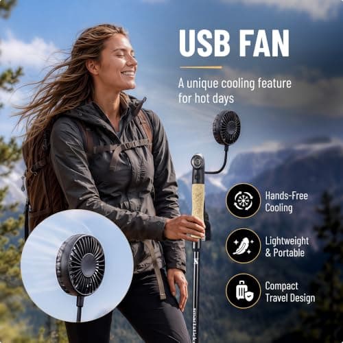 SmartstickX Power Trek Lock LED Trekking Pole w/Dual Lock & Power Bank — view 5