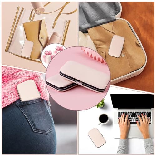 Manicure Set Professional Nail Clippers Kit Pedicure Care Tools-Stainless Steel Grooming Tools for Travel (Pink-7pcs) — view 6