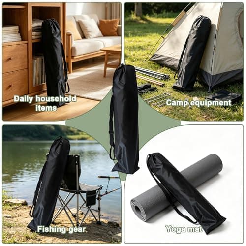 TONGIHS 2 Pcs Tripod Bag, for Cooling Pads, Fishing Tackle, Rugs,Black — view 5