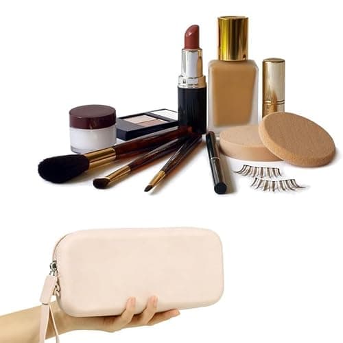 Makeup Brush Holder, Silicone Makeup Bag Portable — view 2