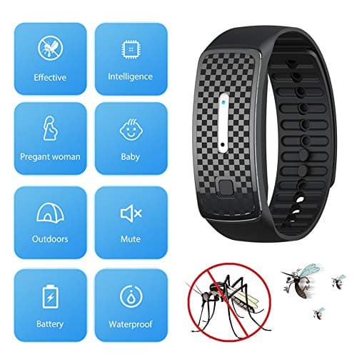 Mosquito Repellent Bracelet Adjustable Ultrasonic Pest Repellent Wristband, Bug Repellent Bracelet, 150H USB Rechargeable Insect Mosquito Bands, Anti-Mosquito for Adults — view 2