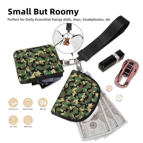 Camo Print Wrist Strap Outdoor Sports Bag Unisex Fitness Accessory Running Travel Gift — view 4