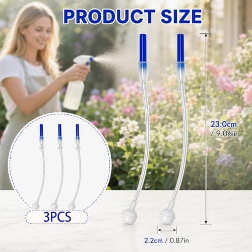 3Pcs Spray Can Trigger Handle, Adjustable Nozzle Adapter, Universal Spray Bottles for Hair Cleaning — view 2