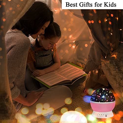 Girls Toys 3-10 Year Old,Night Light Projector for Kids Star Projector Sensory Lights 3-10 Year Old Girl Gifts Christmas Stocking Fillers Gifts Birthday Presents for 3-10 Year Old Kids — view 5