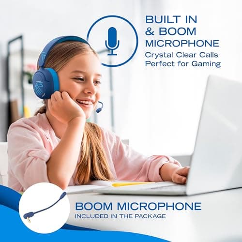 PowerLocus Kids Active Noise Cancelling Headphones, 70 Hours Playtime — view 3