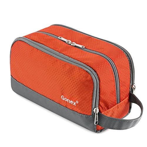 Gonex Men's Toiletry Bag, Water-Resistant Nylon Travel Wash Shower Bag