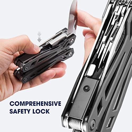 BIBURY Multitools, Titanium Plating 21 in 1 Multi-Purpose Pocket Pliers — view 6