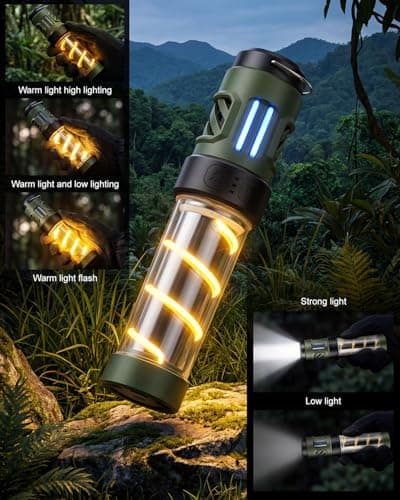 Mosquito Repellent Light, Portable Mosquito Lamp with Rechargeable Battery,Waterproof Camping Light, for Camping, Backpacker, Outdoor & Indoor Use - Black — view 5