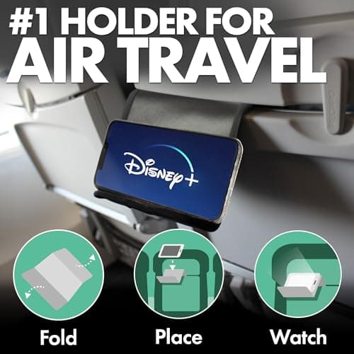 Flight Flap Airplane Phone Holder - Foldable Phone Stand for Plane Travel — view 2
