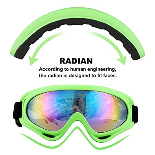 SixYard Ski Goggles, Motorcycle Goggles, 3 Pack Snowboard Snow Goggles for Men Women Adult Youth (Style 3) — view 2