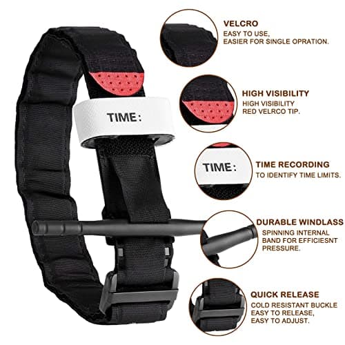 Tourniquet Set with Shears & MOLLE Pouch - One-Hand Hemorrhage Control — view 2