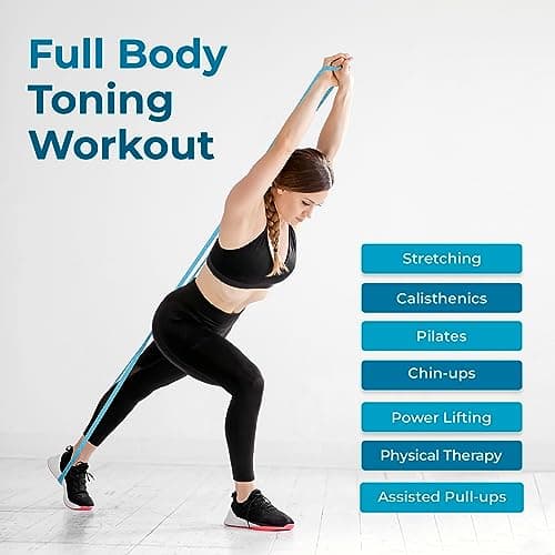 Beenax Fabric Resistance Bands (Set of 3), Long Exercise Bands for Women Men, Loop Bands, 3 Resistance Levels for Workout, Fitness, Stretching, Pull Up, Leg, Glutes, Squat and Strength Training — view 4