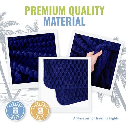 BOACAY Packable Travel Blanket for Aeroplane, Car - Compact Office Blanket - Portable Pillow for Adults, Children with Case, Luggage Sleeve, Backpack Clip — view 5