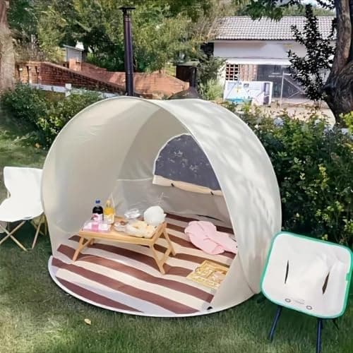 Pop Up Portable Beach Canopy Sun Shade Shelter for 3-4 Person UPF 50+ — view 3