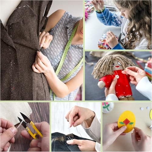 Goeveo Sewing Kit for Adults Beginners, DIY, Home, Travel, Emergency, Repair, Small Sewing Supplies with Case Thread Needle Scissors, Portable 198 Pcs Sewing Accessories Gifts for Mum Grandma Kids — view 6