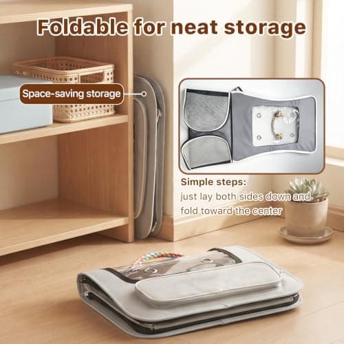 Wolliran Foldable Pet Carrier, Soft-Sided Cat & Dog Travel Bag, Grey — view 4