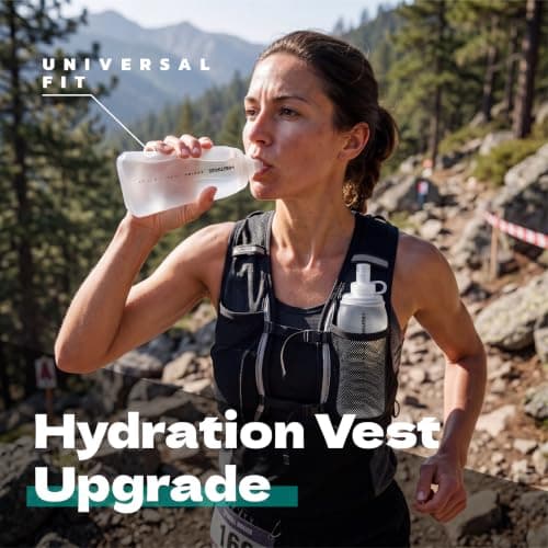 HIEMAL32 250ml Soft Flask 2 Pack – Running Water Bottle for Hydration, Flexible Pouch with Bite Valve & Cap – Lightweight, Leakproof, BPA Free for Sport, Cycling & Travel — view 5