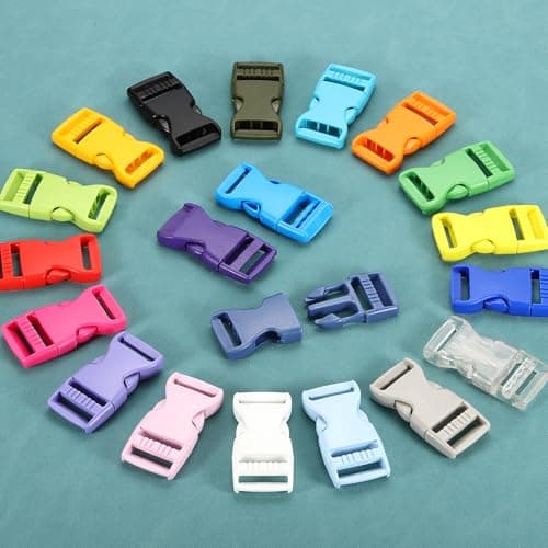 PATIKIL 6 Pcs 1" Quick Side Release Buckle Plastic Buckle Clip Dark Green — view 5
