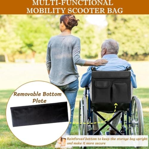 Scooter Bag Multi-Pocket Quick Release Front Handlebar Basket — view 4