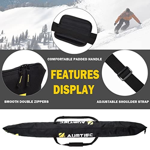 AUMTISC Ski Bag Ski and Boot Bag Combo for 1 Pair of Skis — view 5