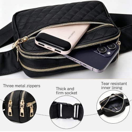 Bumbag for Women,Bum Bag Fanny Pack,Waterproof Waist Bag — view 3