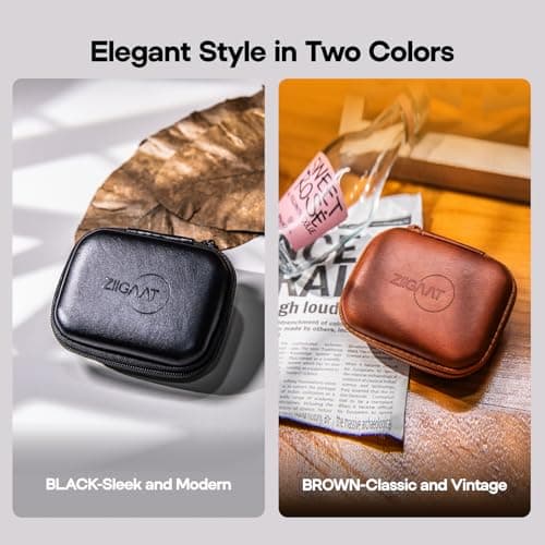 Linsoul ZiiGaat PELLEPOD Leather Earbud Case, Waterproof IEM Storage Box — view 5