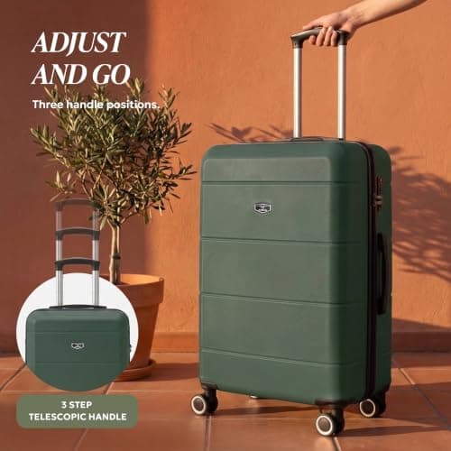 LUGG 28 Inch Jetset Suitcase Hard Shell Case 4 Wheel Travel bag Lightweight ABS Material with TSA Lock Approved for Travel with easyJet, British Airways, RyanAir, Virgin Atlantic, Emirates(75x49x29cm) — view 5