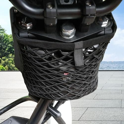 Cargo Net - Stretchable Nylon Mesh Net For Bike Or Motorcycle, Tightly Secures Gear In Transit | Strong Elastic Storage Net With Hooks For Helmet Bag, Rear Basket, Cycling Or Touring Equipment — view 6
