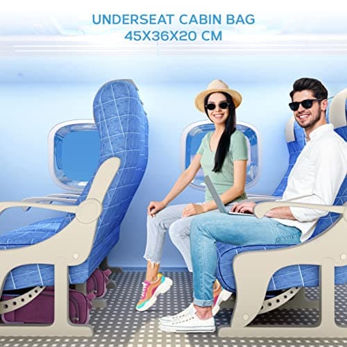 Flight Knight 45x36x20cm easyJet Underseat Carry On Non Priority Approved Hand Luggage Case - 2 Wheels - Ultra Lightweight Durable Soft Case Textile Cabin Suitcase — view 6