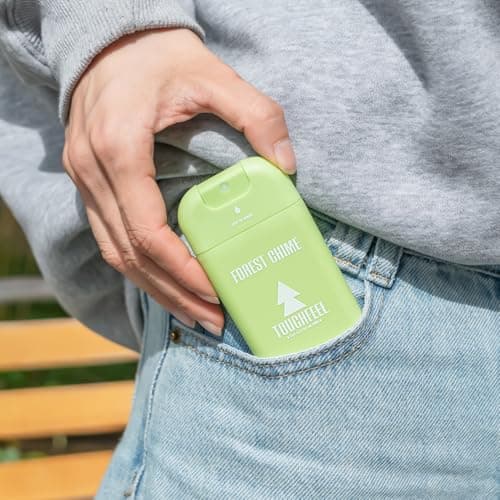 Power Mist Hand Sanitizer Spray, Scented Hydrating Hand Sanitizers Travel Size Refillable, Pocket Portable 3-Pack (Forest Chime) 0.93Fl Oz 460-Sprays Each — view 6